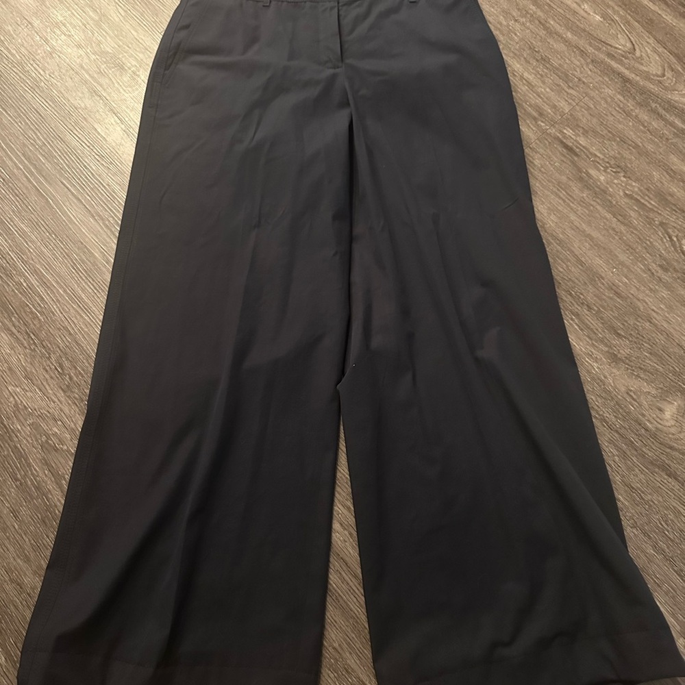 Lafayette 148  Navy Wide-Leg Pants NWOT